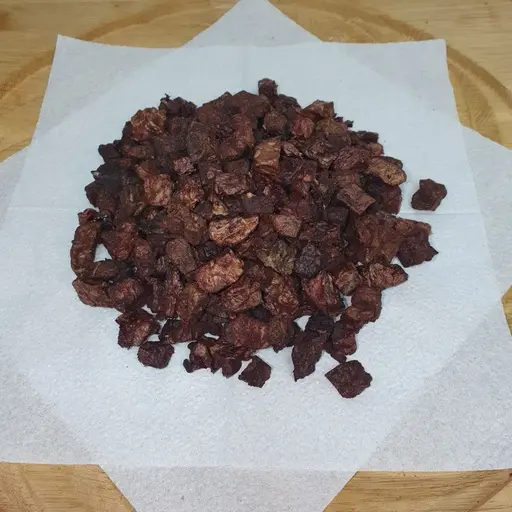 Легкое сушеное говяжье (кубики 1-2 см) (250 грамм)